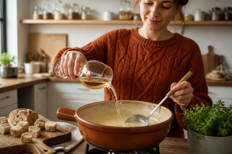 combien de vin blanc pour 1kg de fondue
