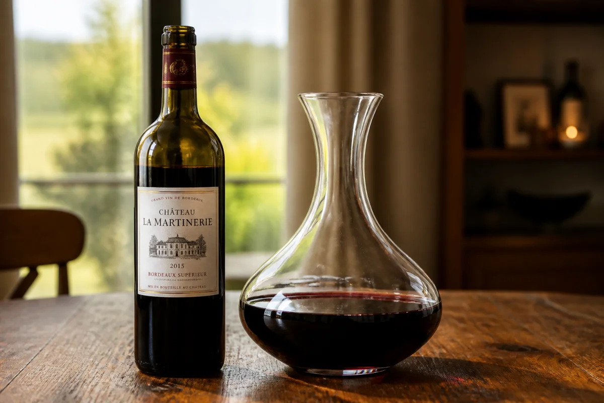 combien de temps ouvrir une bouteille de vin rouge